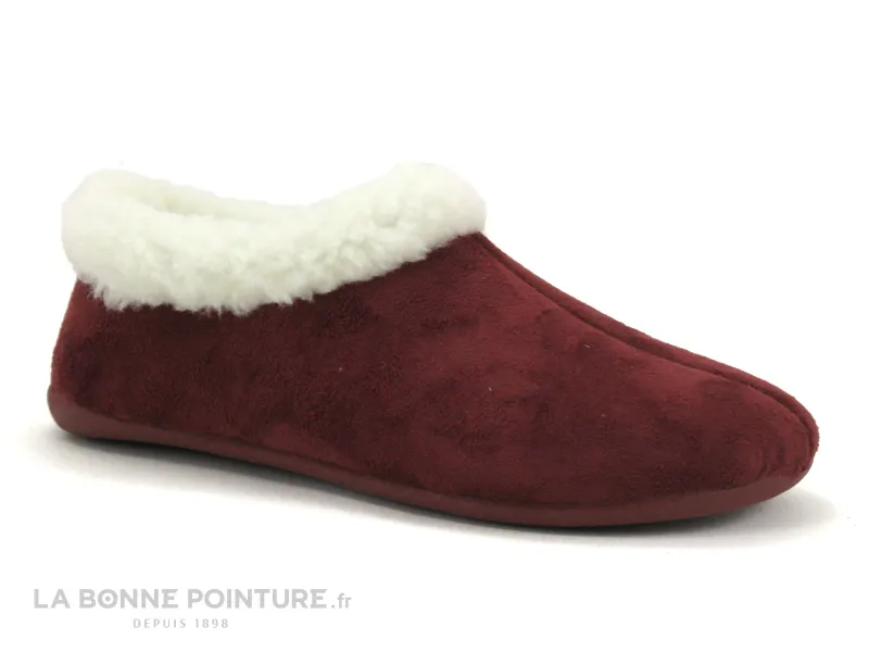 Achat chaussures Koyuk Dinamic Femme Pantoufle Chausson, vente Koyuk Dinamic 289805 Vino - Chausson fourre Femme bordeaux