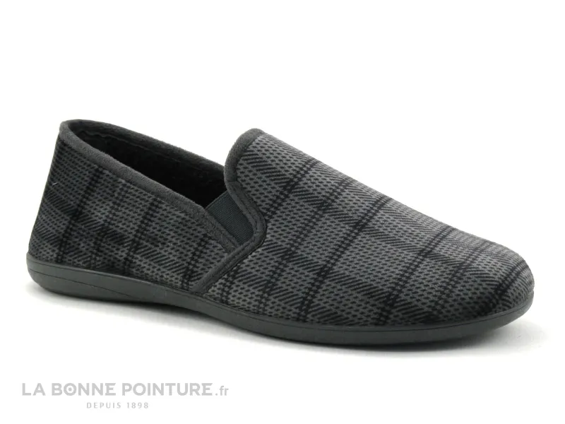 Achat chaussures Koyuk Dinamic Homme Pantoufle et Chausson, vente Koyuk 530773 Gris fonce carreaux - Chausson Homme