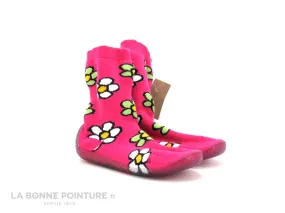 Achat chaussures La Maison de L'Espadrille Bébé Chausson Toile, vente Maison Espadrille 2308 Fleuri - Chausson chaussette f