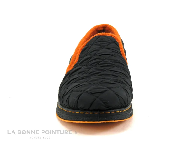 Achat chaussures Semelflex Homme Pantoufle et Chausson, vente Semelflex SUPER REMY Noir - Orange - Chausson Homme