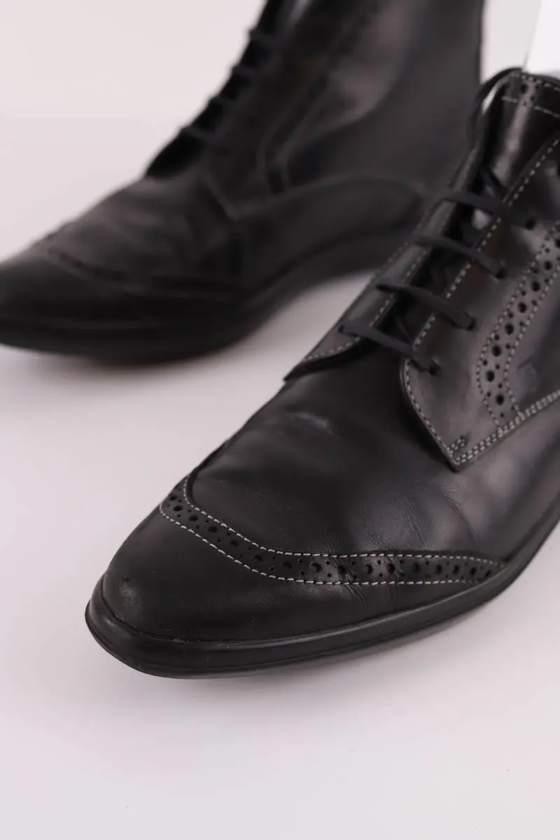Baskets en cuir