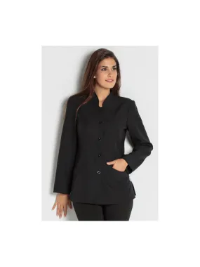 Blouse noire Estheticienne à manches longues
