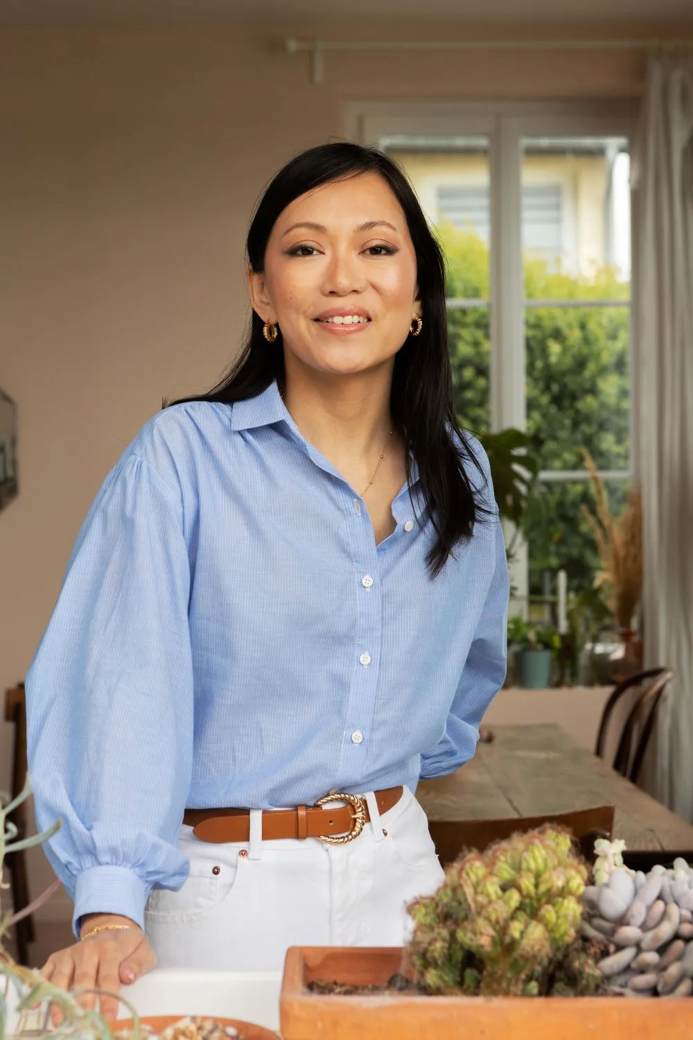 Blouse Rita - rayé bleu