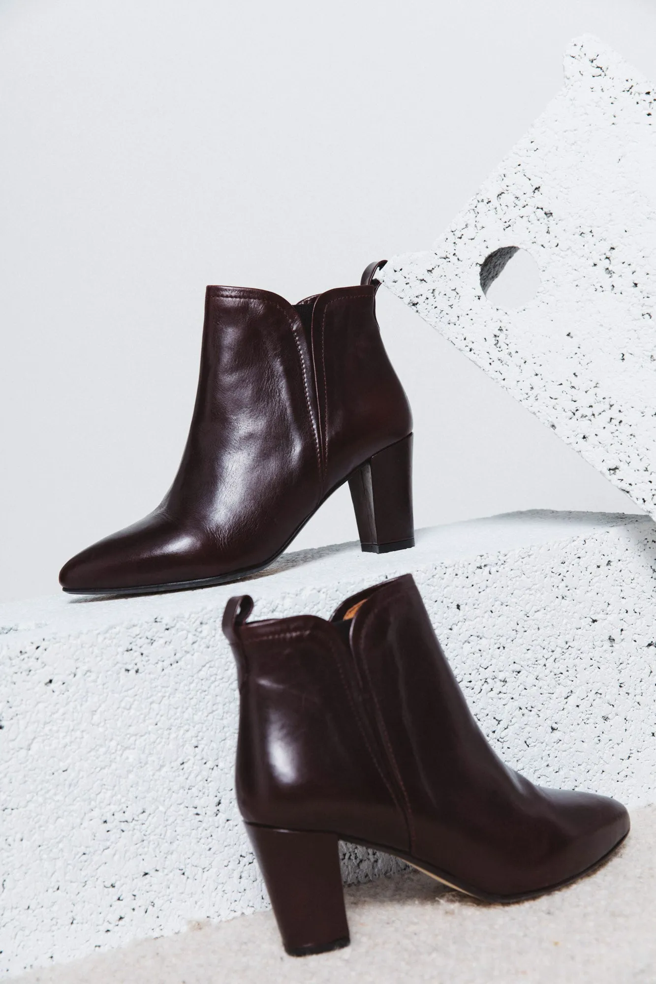 Bottines Eline bordeaux