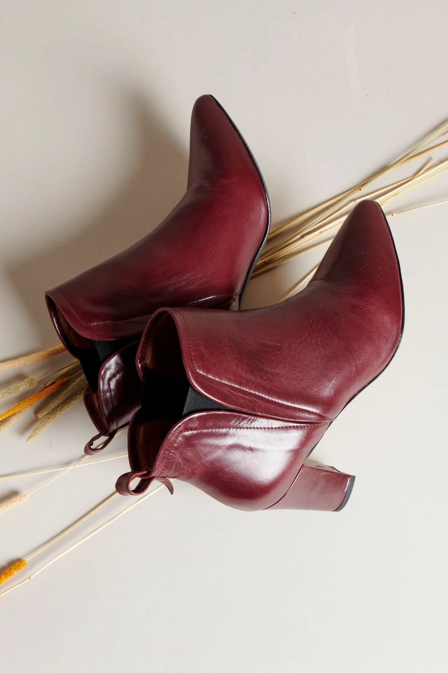 Bottines Eline bordeaux