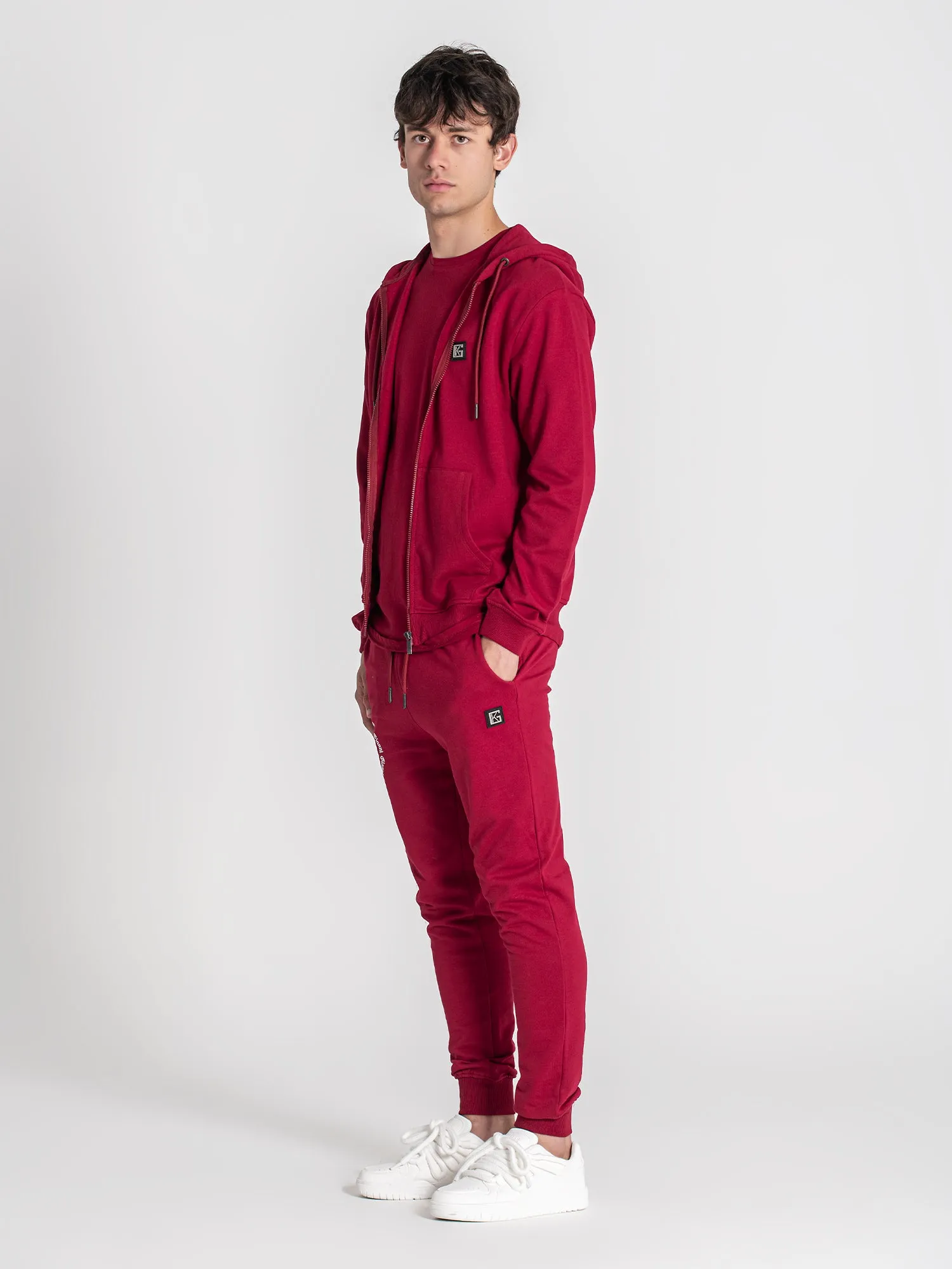 Burgundy Saint Hoodie Jacket