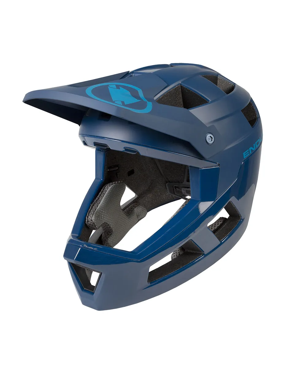 Casque VTT intégral Homme SINGLETRACK Bleu Myrtille