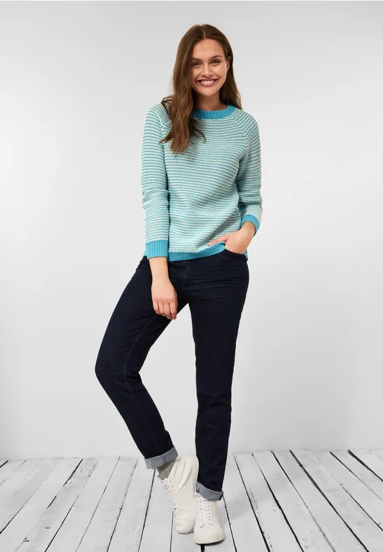 CECIL Pull-over texturé 