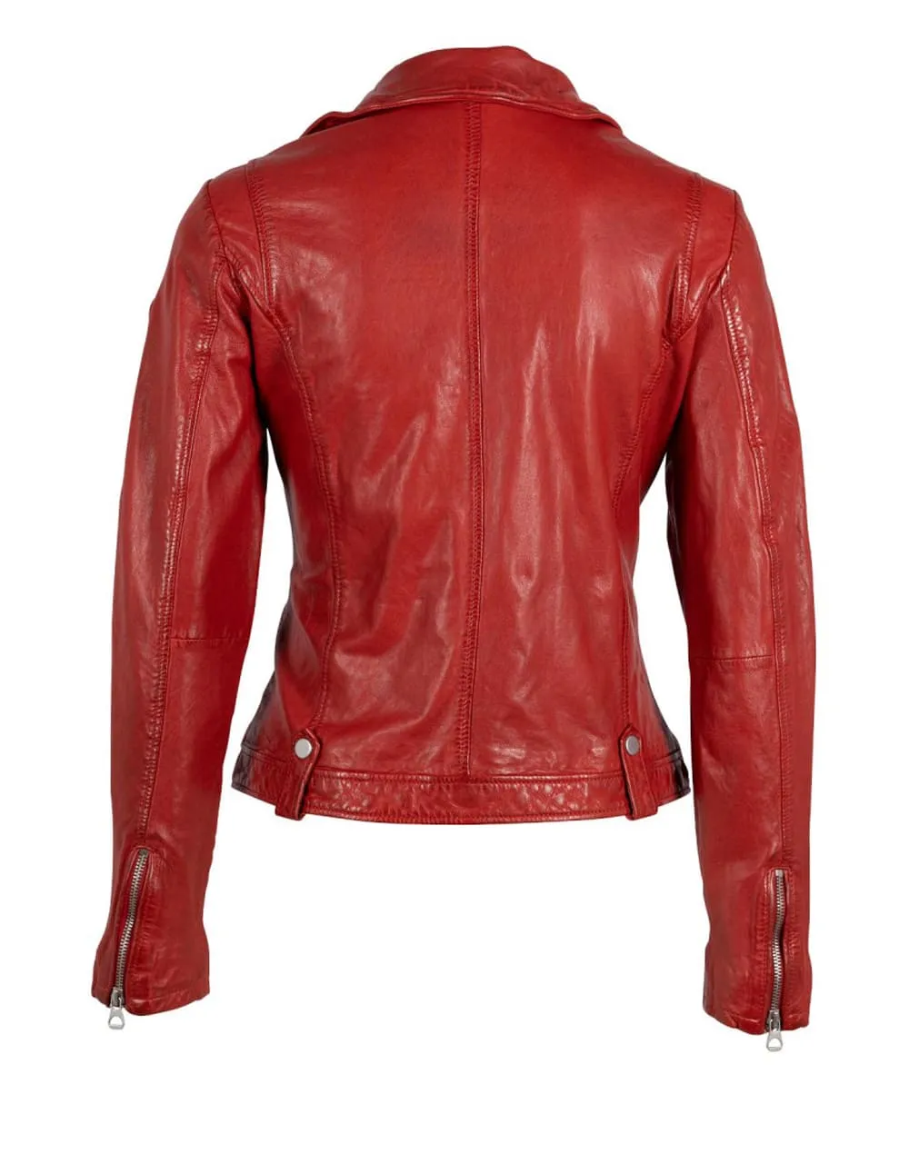 Chaqueta Gipsy de Cuero Roja Mujer