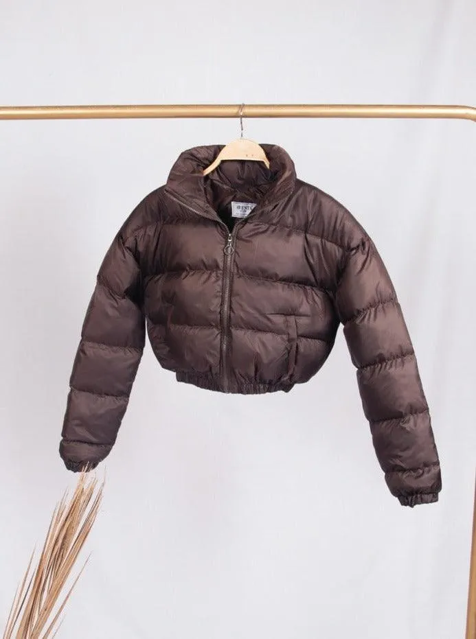 CROPPED PUFFER JACKET COUPE-VENT