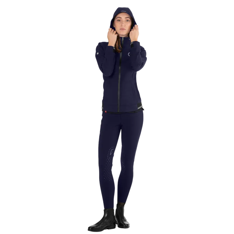 Ego7 - Veste manches longues femme Hoodie marine