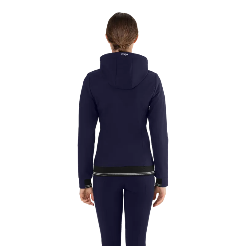 Ego7 - Veste manches longues femme Hoodie marine