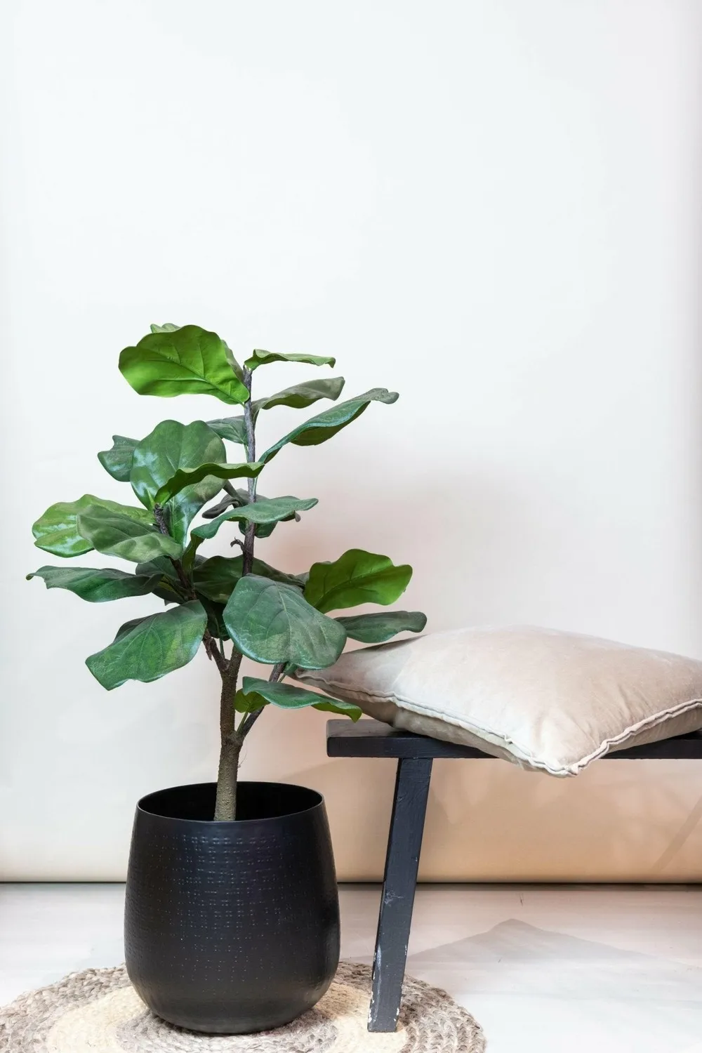 Ficus lyrata plante artificielle - h100cm, ø12cm