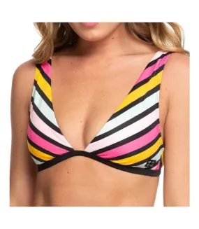 Haut De Bikini Noir à rayures Femme Roxy Pop Surf