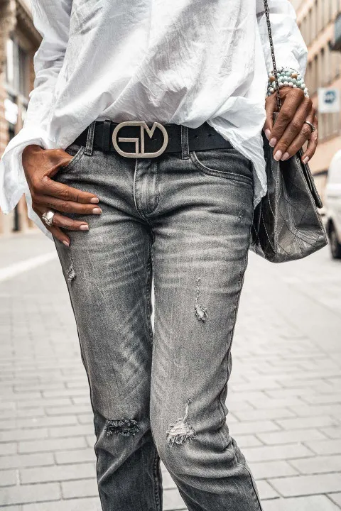 Jeans grungemama Braxton gris