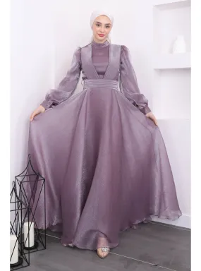 Lilac - Fully Lined - Modest Evening Dress