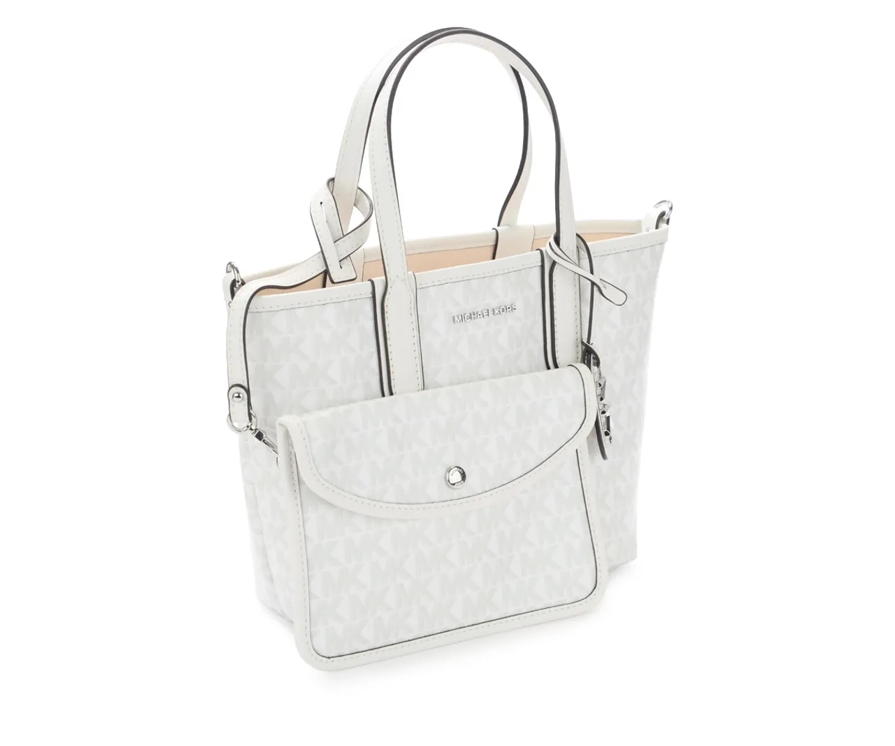 Michael Kors Sac à main monogramme blanc