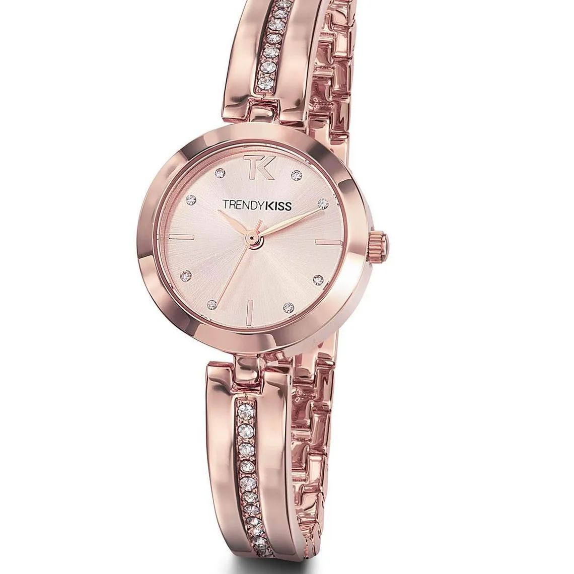Montre Femme Trendy Kiss Solence TMRG10106-04 - Bracelet Acier Dorée Rose  | 3 Suisses