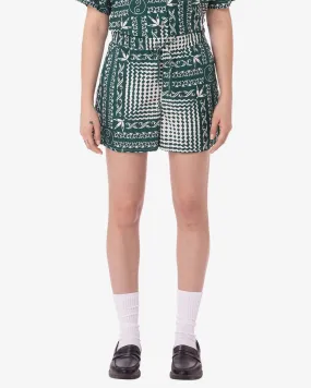 Obey - Angelica Bandana Short - Aventure Green Multi