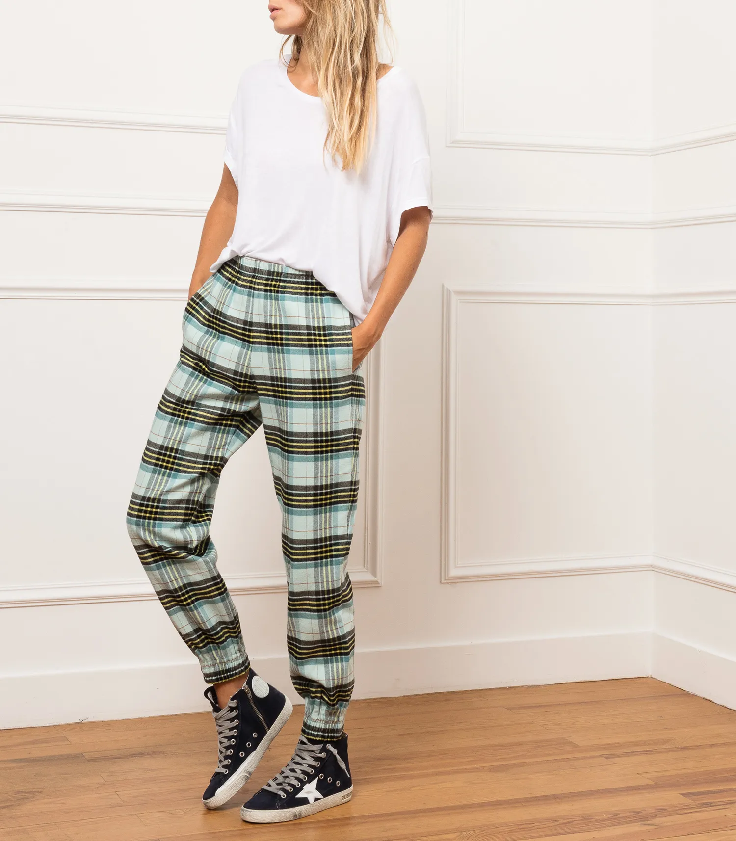 Pantalon à carreaux Brooklyn Margaux Lonnberg - Jane de Boy