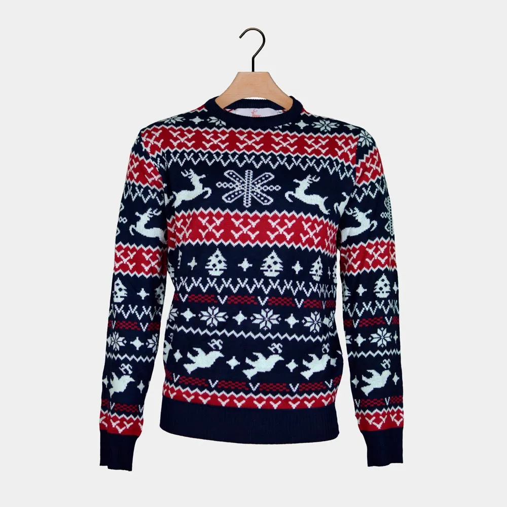Pull de Nol pour Homme Rennes et Motifs de Nol