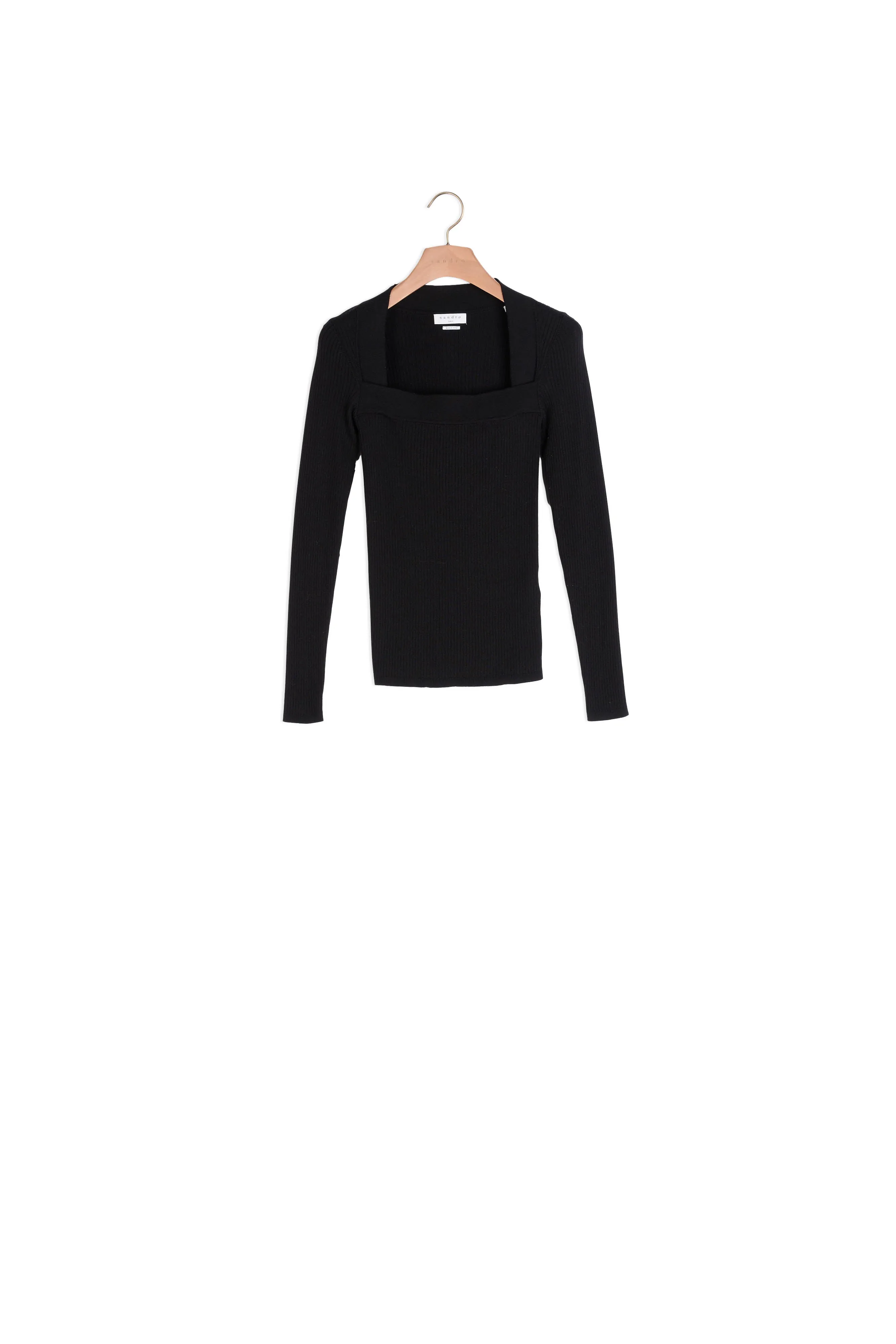 Pull à encolure carrée