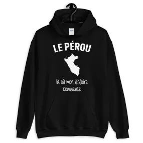 Pérou là où mon histoire commence - Sweatshirt à capuche