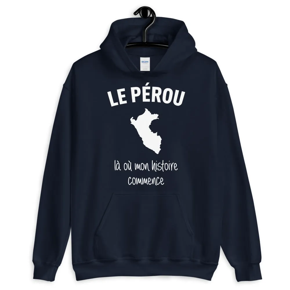 Pérou là où mon histoire commence - Sweatshirt à capuche