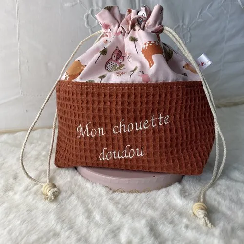 Sac à doudou  chouette