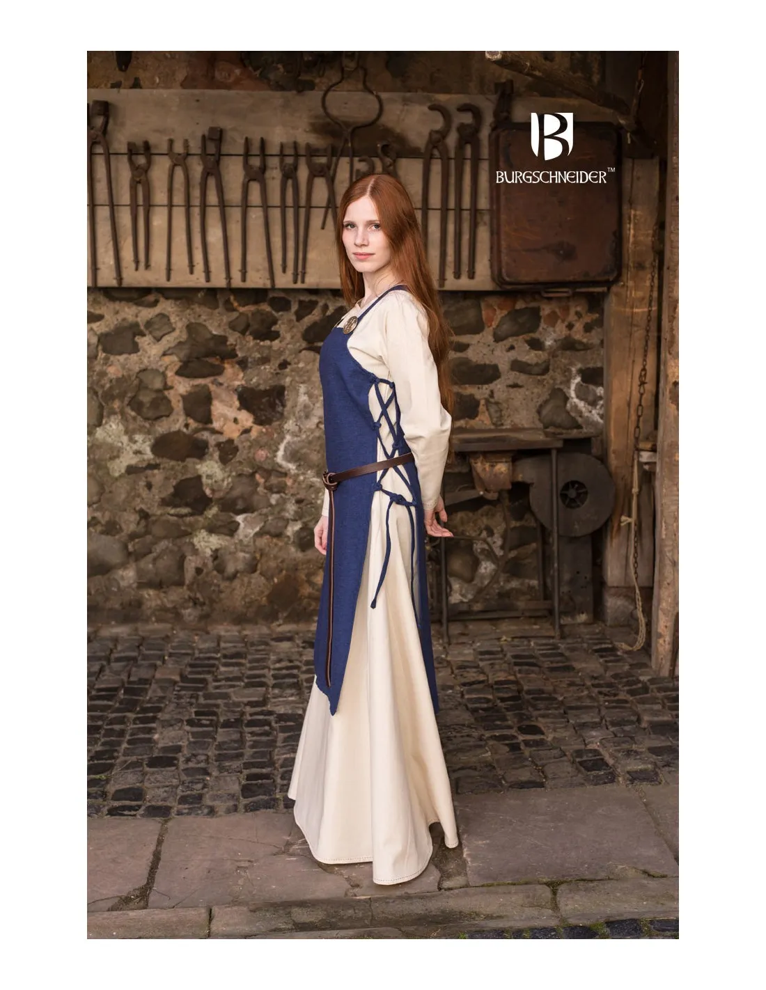 Surcot Coton Bleu Gyda ⚔️ Boutique Épées