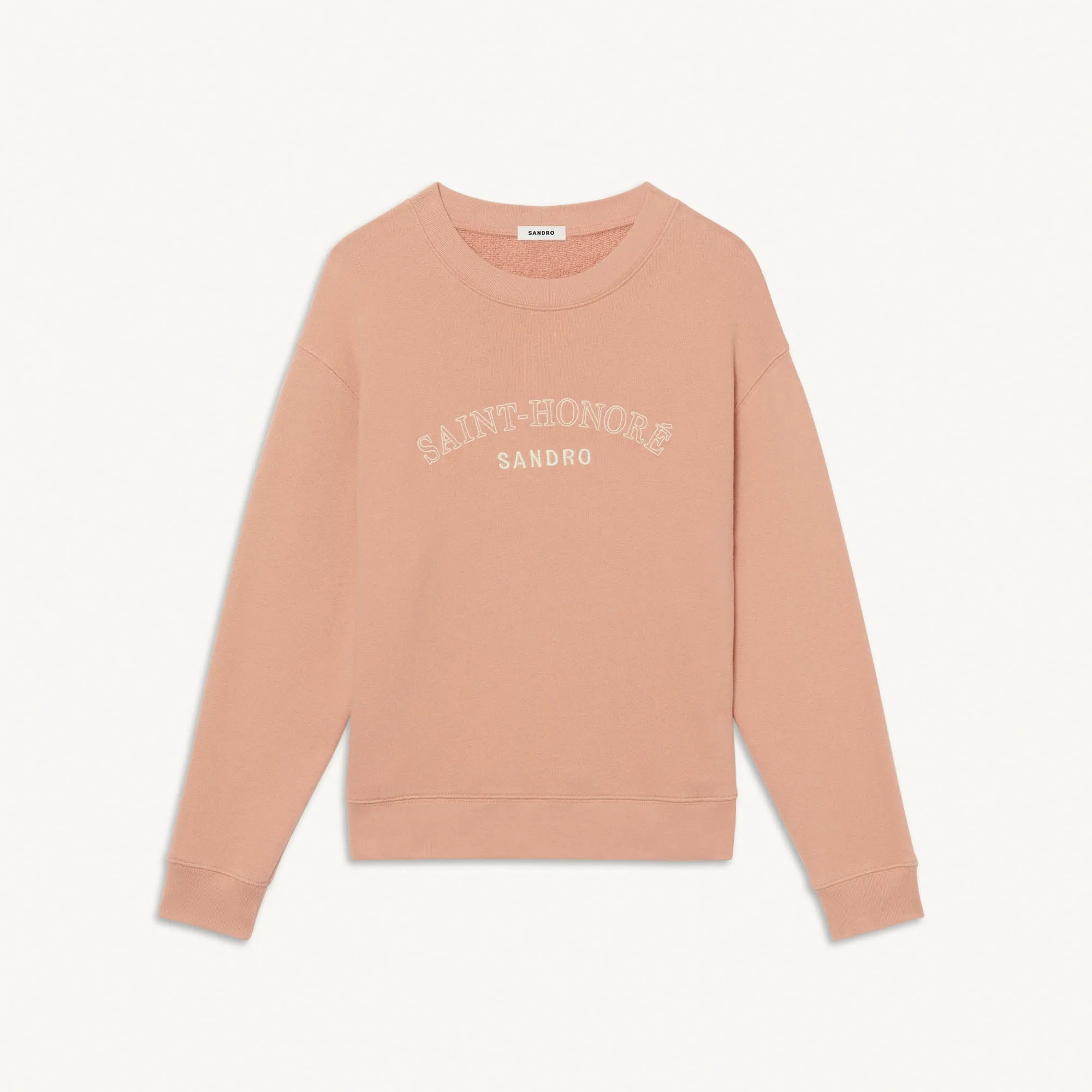 Sweat brodé en coton biologique