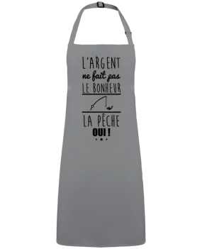 Tablier L'argent ne fait pas le bonheur la pêche oui ! par  Benichan