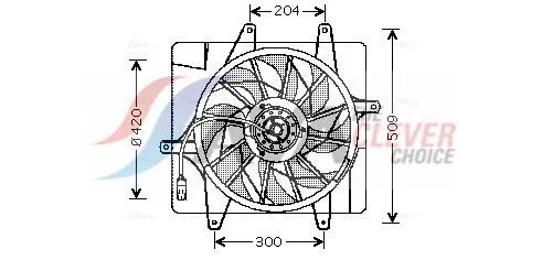 Ventilateur, refroidissement du moteur AVA COOLING CR7505 